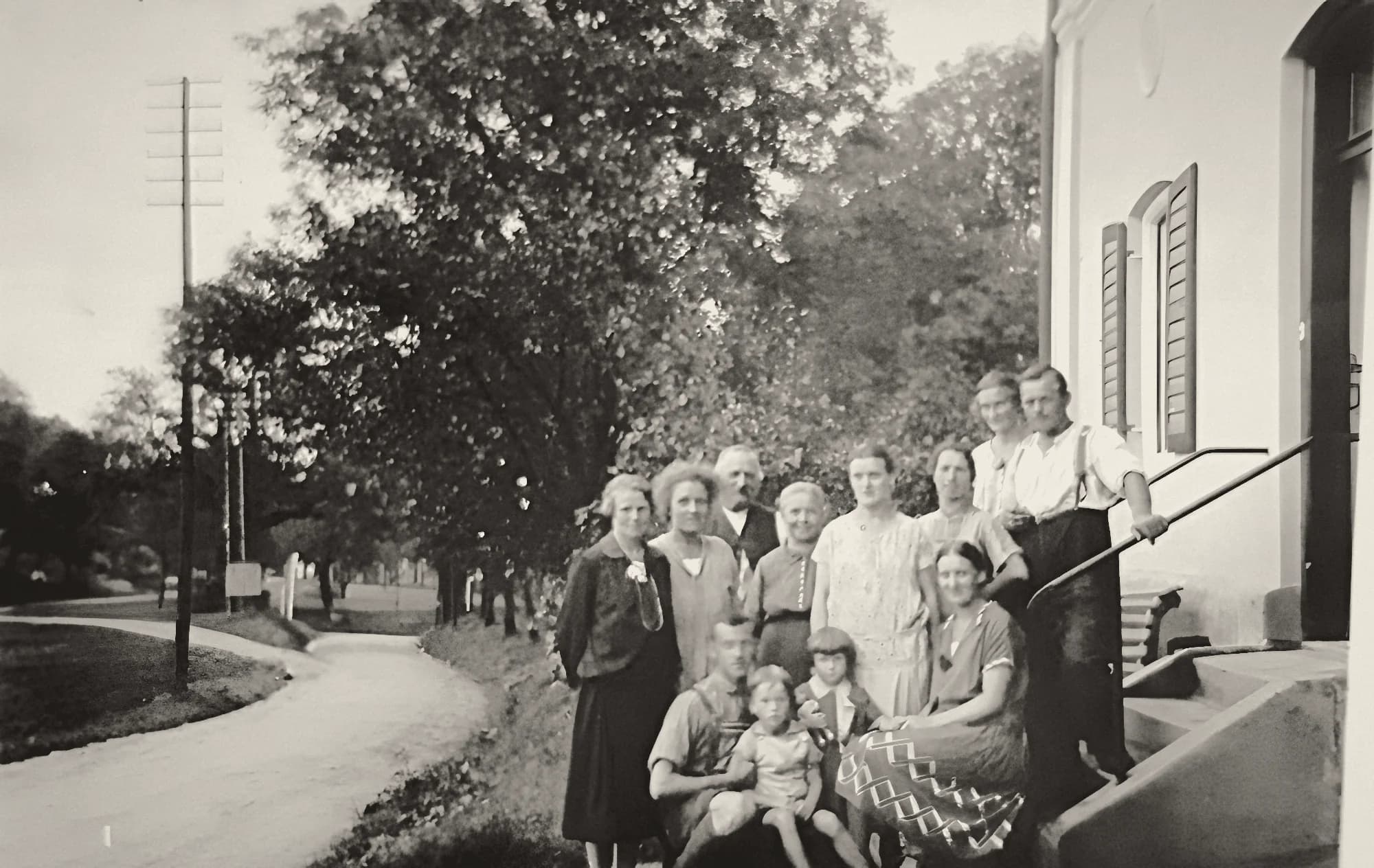 Historisches Familienfoto der Fischerfamilie Stephan, um 1930
